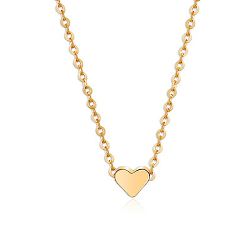 Gold Color Double-sided Love Pendant Necklace